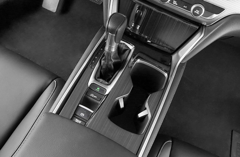 For 2018-2022 for Honda Accord 10th Black Stainless Console Gear Shift Panel Cover