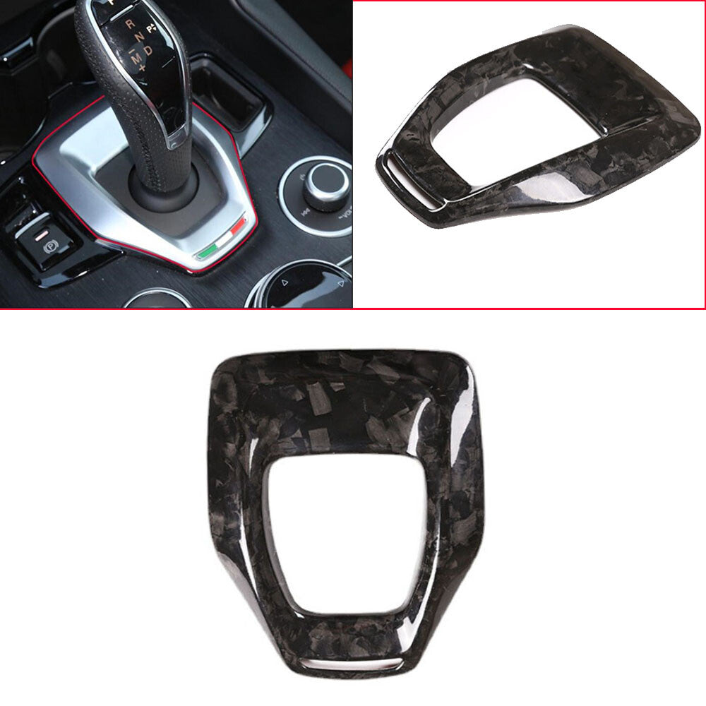 Forged Carbon Fiber Gear Shift Panel Trim for Alfa Romeo Giulia / for Stelvio 2020-22