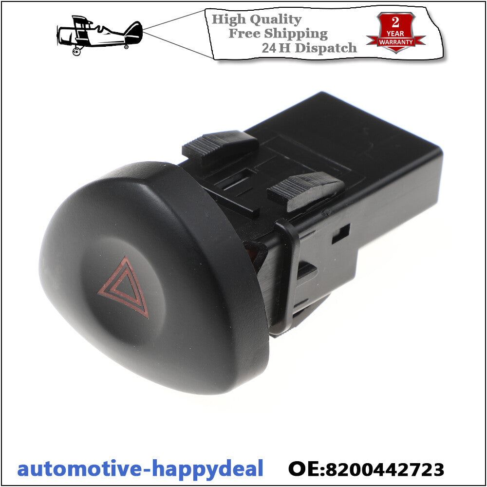2X HAZARD WARNING LIGHT EMERGENCY SWITCH BUTTON for RENAULT CLIO 8200634256