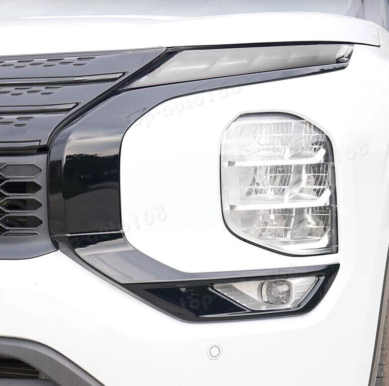 for Mitsubishi Outlander 2022-2024 Black Front Grille Both Side Accessory Covers