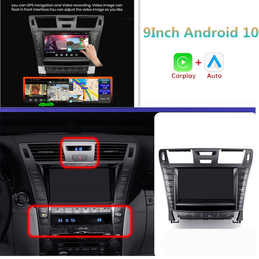 Car Radio Multimedia Video Player Navigation GPS Android For 06-12 for Lexus LS460