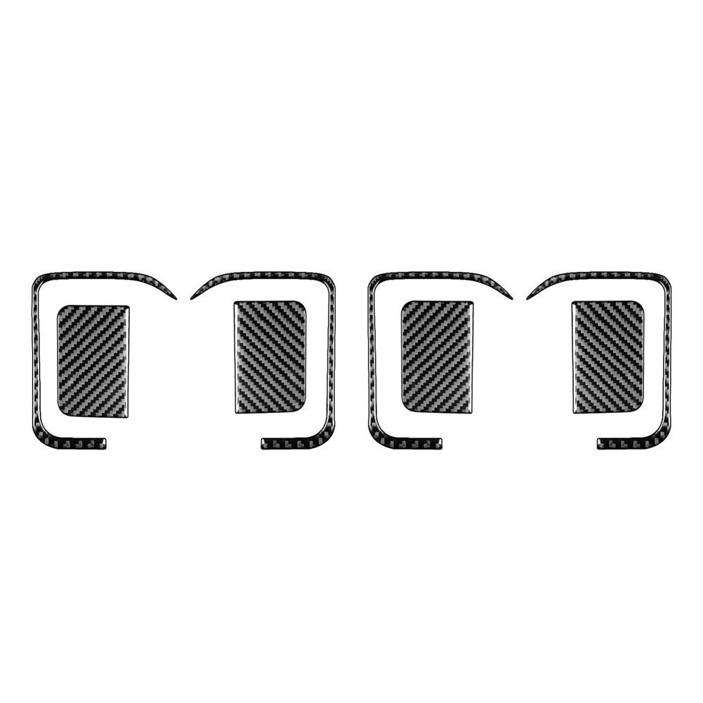 8pcs Carbon Fiber Door Handle Cover Trim For Silverado for GMC for SIERRA 2014-2018