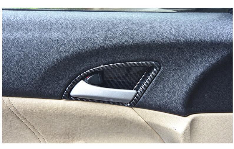 Car for Honda Accord 08-13 4pc Carbon Fiber Interior Door Handle Bowl Cover Trim