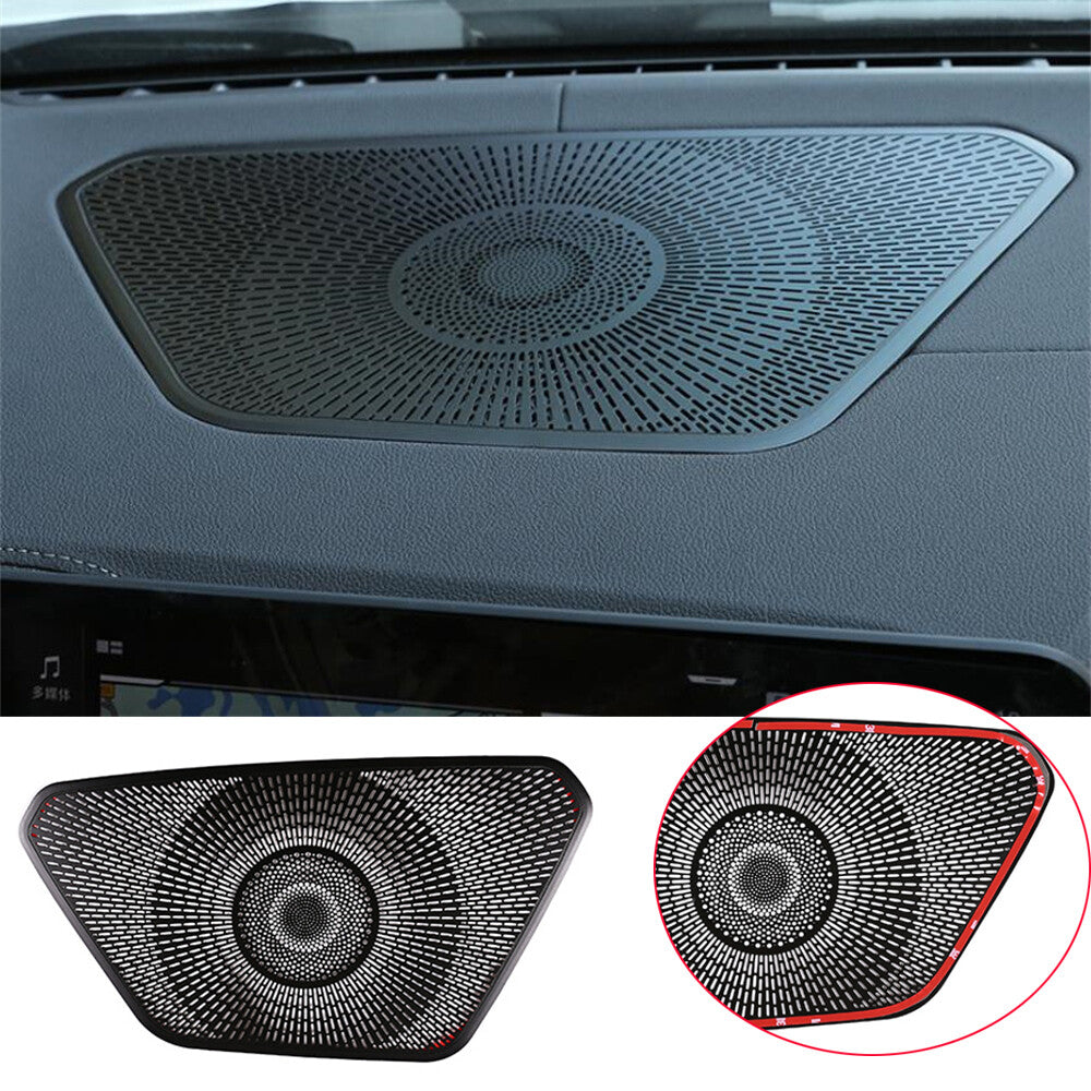 Alloy Black Dashboard Speaker Net Panel Cover for BMW 3 Series G20 G28 2020-2022