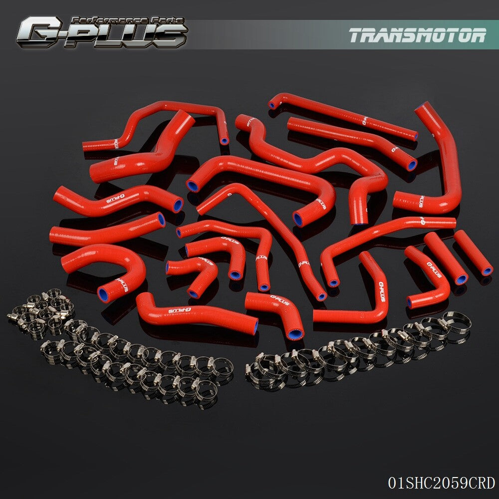 Red silicone auxiliary hose suitable for Toyota MR2 Turbo 2.0L 3SGTE Rev2 LHD 1991