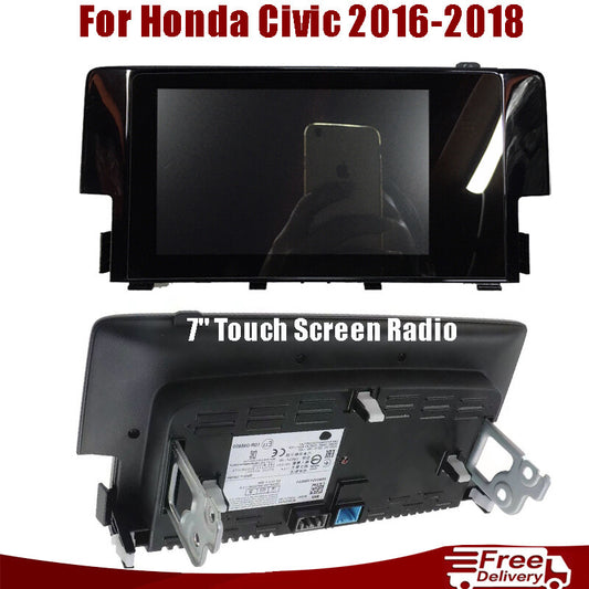 7 FOR 2016-18 for Honda for Civic Radio Navigation Display Touch Screen 39710-TBA-A11