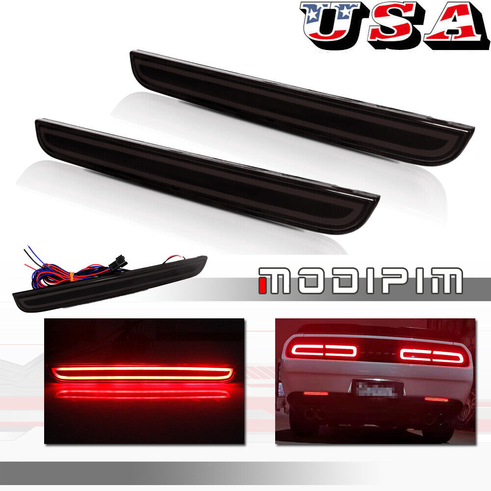 LED brake lights, rear bumper reflector lights, taillights, and driving accents suitable for 2015-19 for Dodge for Challenger .