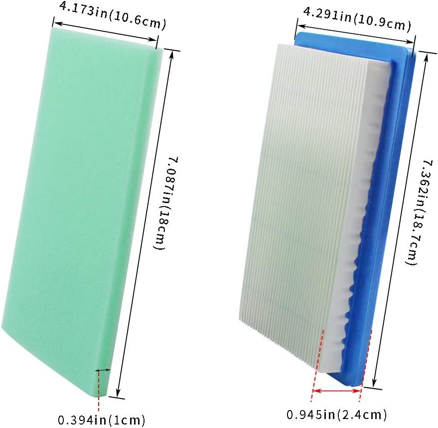 Air Filter MIU10998 with Pre Cleaner MIU10999 for Kawasaki FH381V FH430V