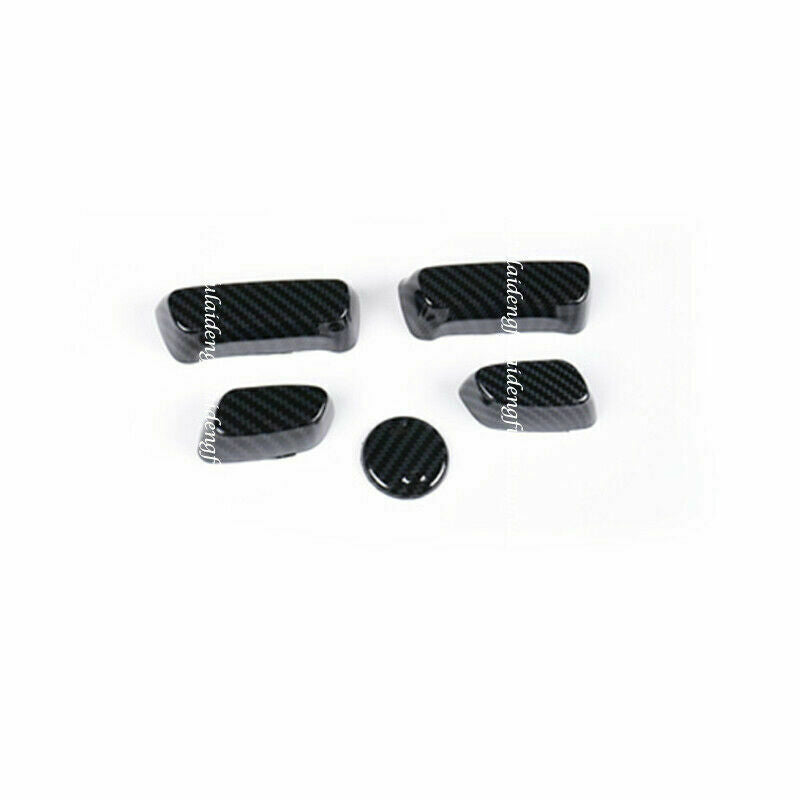for Toyota Prado FJ150 2010-2021 Carbon Fiber for Seat Adjustment Button Trim Covers
