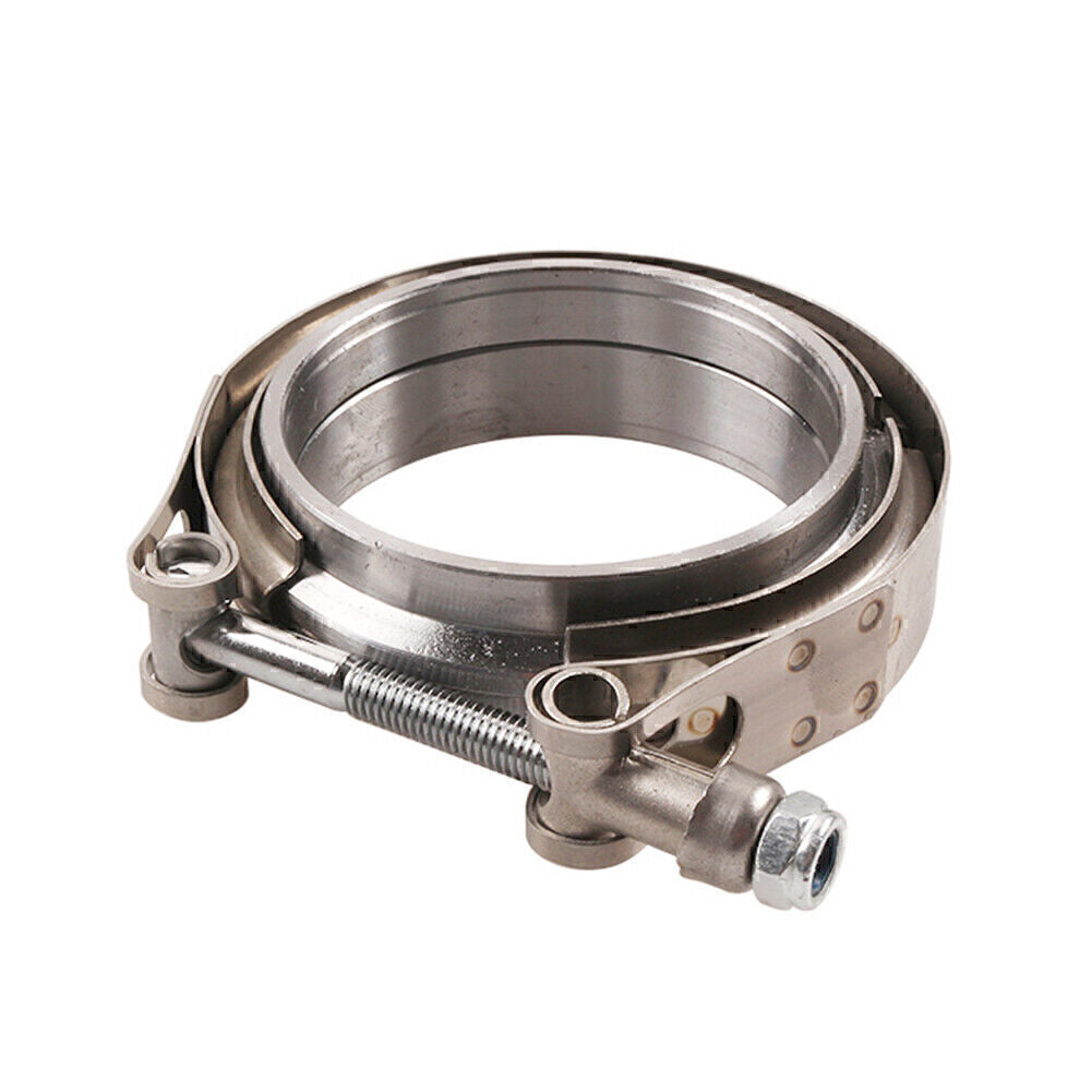 3 Self Aligning Male/Female V-Band Vband Clamp Flange Kit CNC Stainless Steel