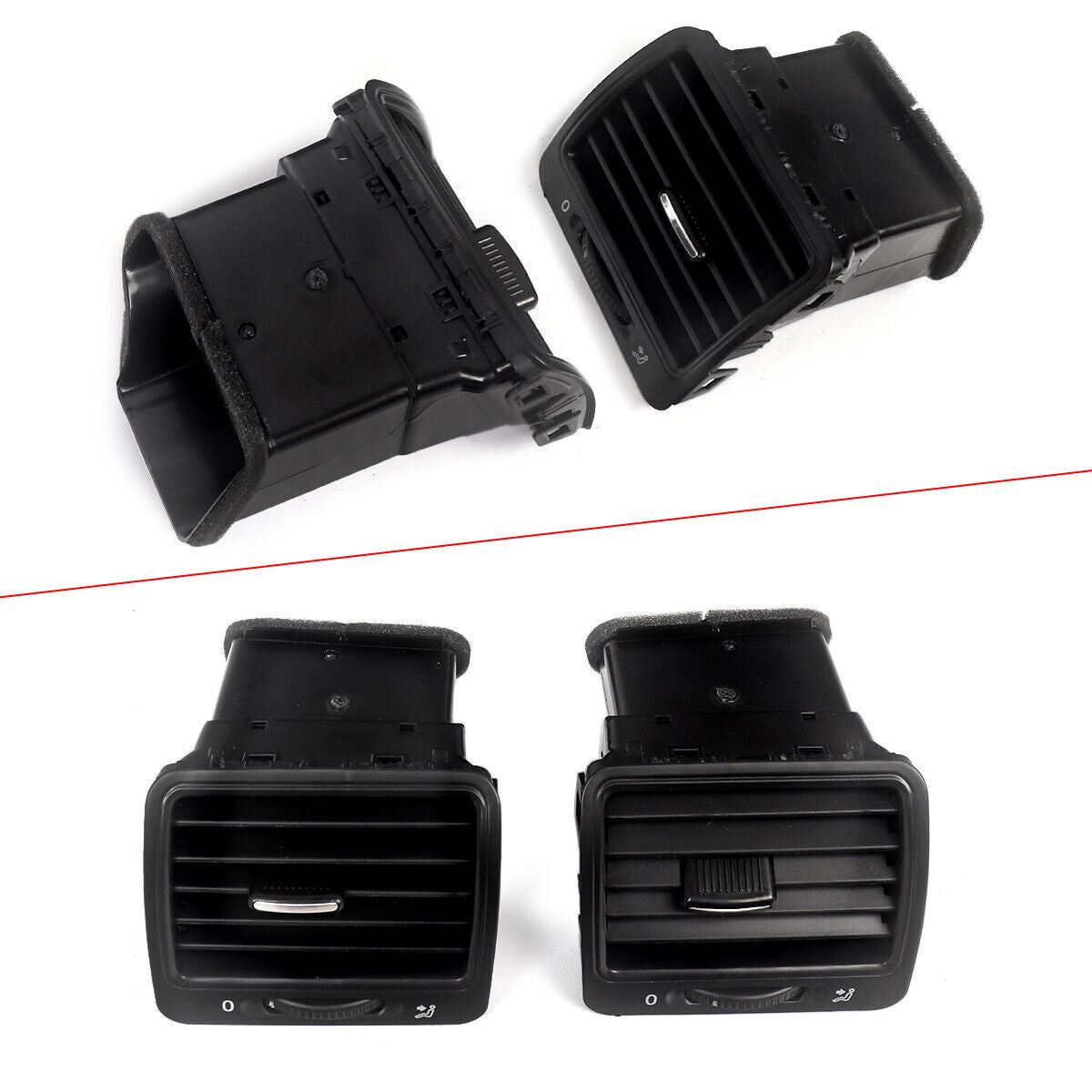 3x Front Dashboard Center Air Vent Outlet for VW for Jetta GTI for Golf MK5 Rabbit