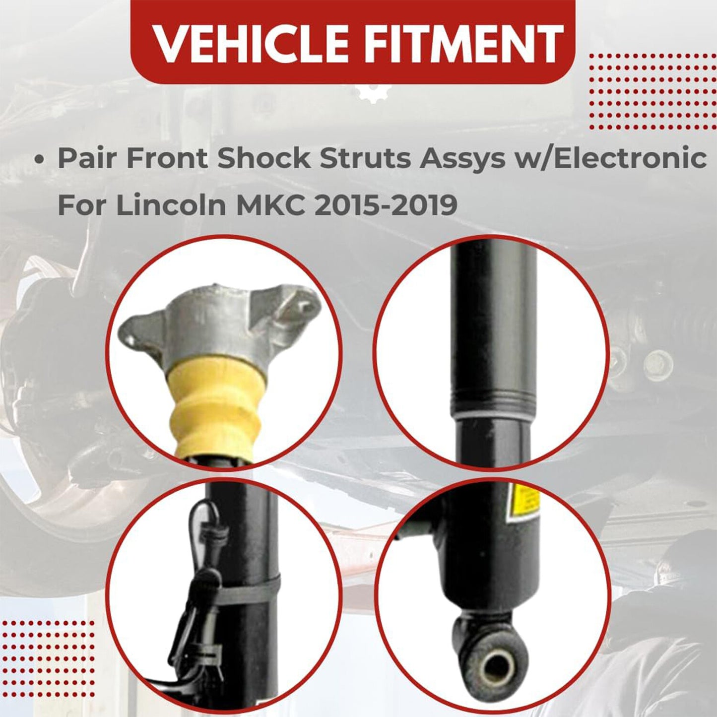 2-piece front shock absorber strut assembly with electric adjustment for Buick Regal GS and for Opel Insignia G09 OPC