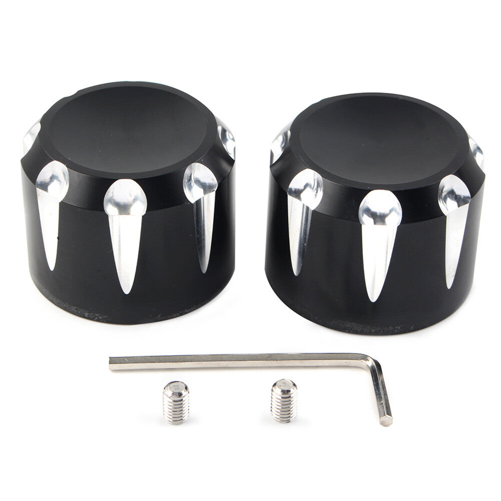Fit for Harley Touring Road King Electra Glide CNC Front Axle Cap Nut Covers