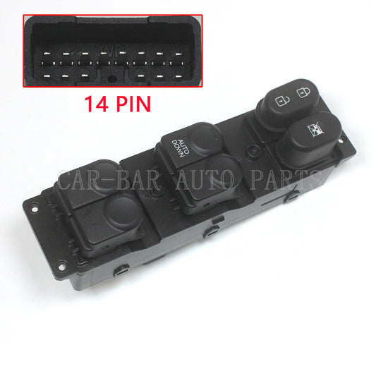 14 PIN DOOR LEFT POWER WINDOW SWITCH FOR 10-14 for HYUNDAI ACCENT MASTER 93570-0U110