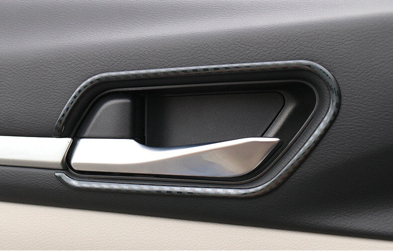 Inner Door Handle Cover Trim Fit for Nissan Altima 2019-2022 Steel Carbon Fiber