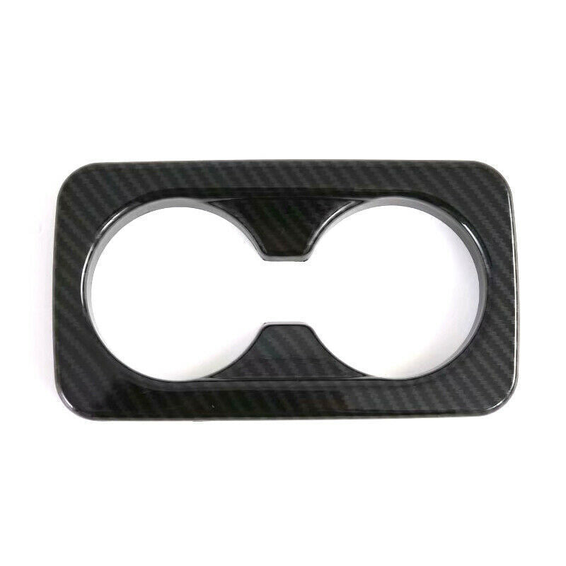 2020-2023 for Kia Seltos Carbon Color abs Rear Water Cup Holder Frame Cover Trim