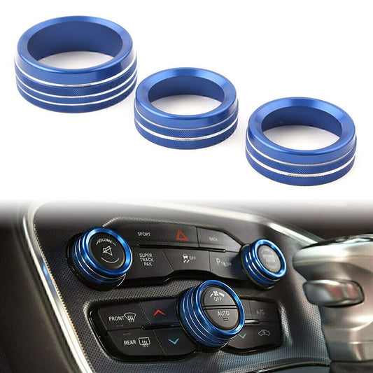 for Dodge for Challenger 2015-2020 16 17 3x Air Conditioner Switch CD Button Knob