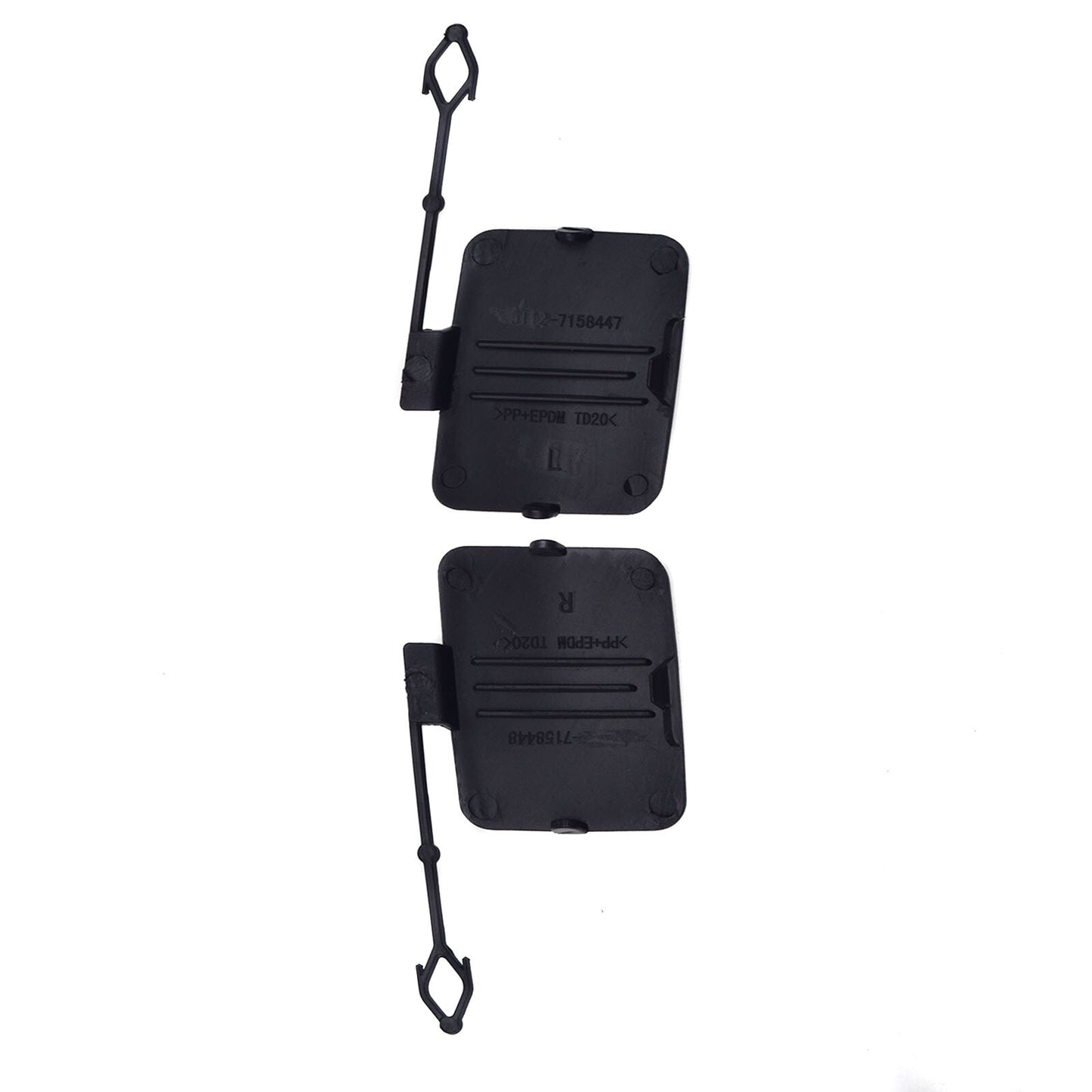 Suitable for BMW E70 X5 2007 - 10 New Double Black Rear Left Tow Hook Hole Cover 2x