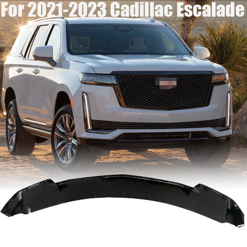 Fit For 2021-2023 for Cadillac for Escalade Front Bumper Spoiler Lip Glossy Black