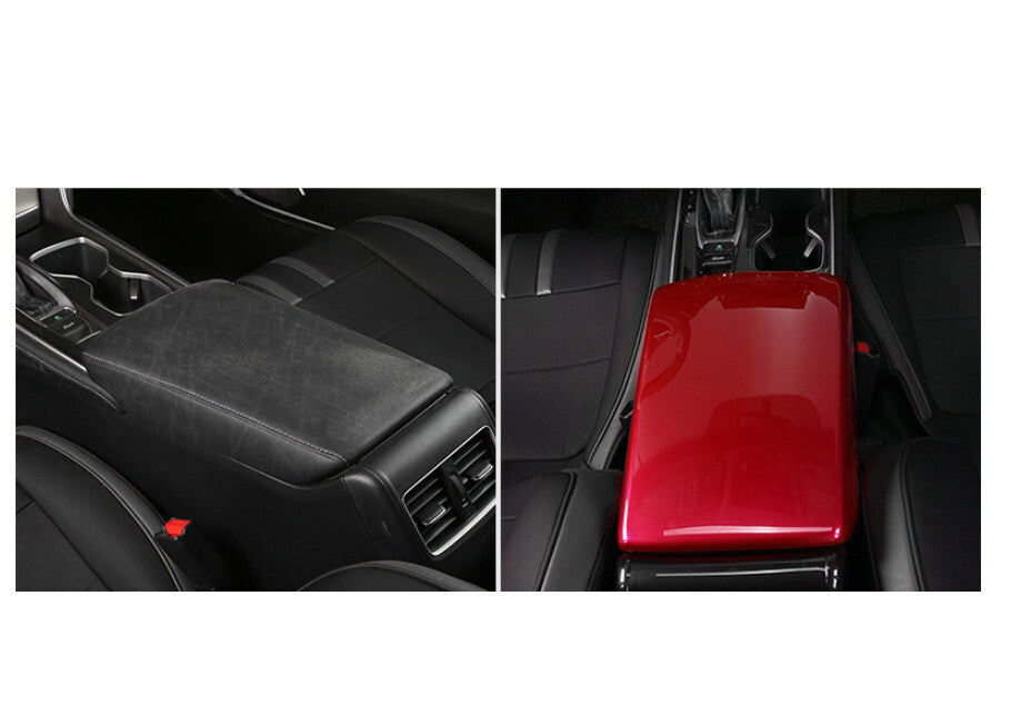 Middle Console Armrest Box Cover Trim for Honda Accord 10th 2018-22 Bright Red