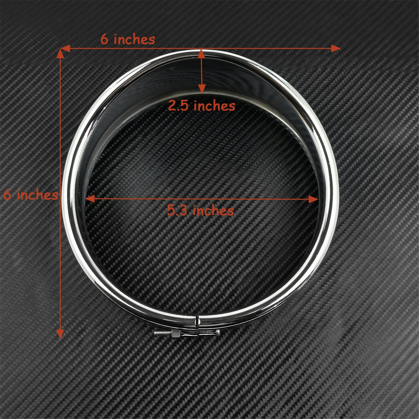 5.75 Headlight Bezel Trim Ring Cover Fit for Harley Sportster 883 1200 04-22
