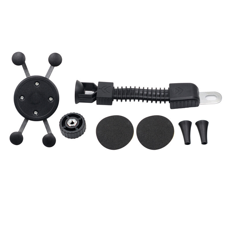1-Piece Motorcycle Mount Phone Holder Mirror Base for Smartphones GPS