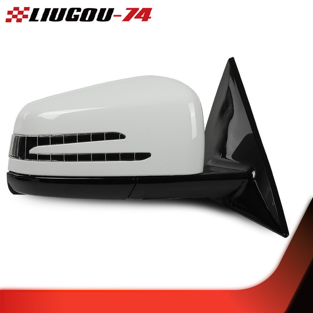 The white mirrored side for the right passenger side is suitable for Mercedes-Benz E350, E400, and E550 coupes. (10-17)