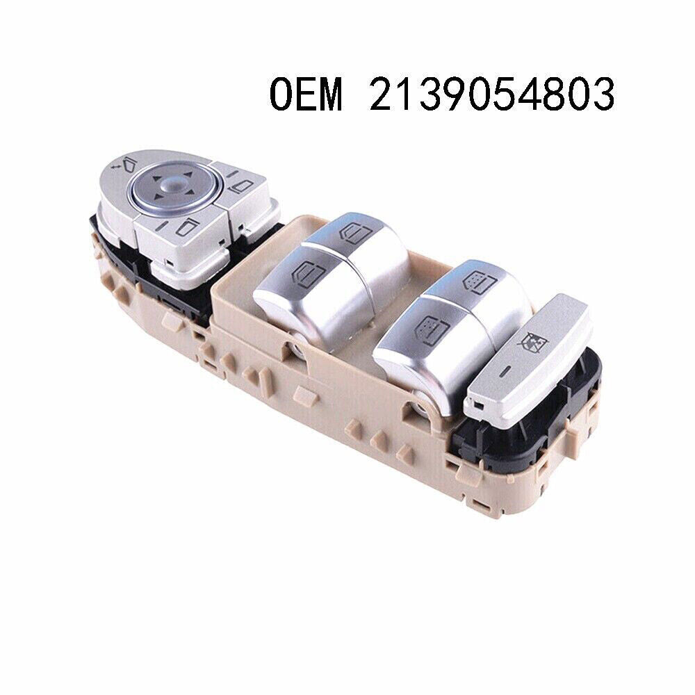 for Benz E-Class W213 4Door 2017-2020 LHD Beige Left Master Power Window Switch