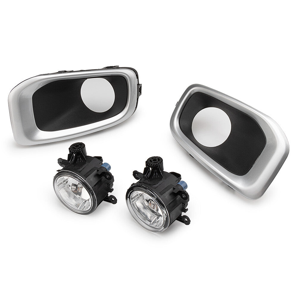 LED front bumper with transparent fog light cover bezel for 2015-2018 for Jeep Renegade.