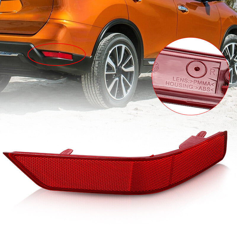Rear Right Side Passenger Bumper Marker Light Reflector for Nissan Rogue 2017-20