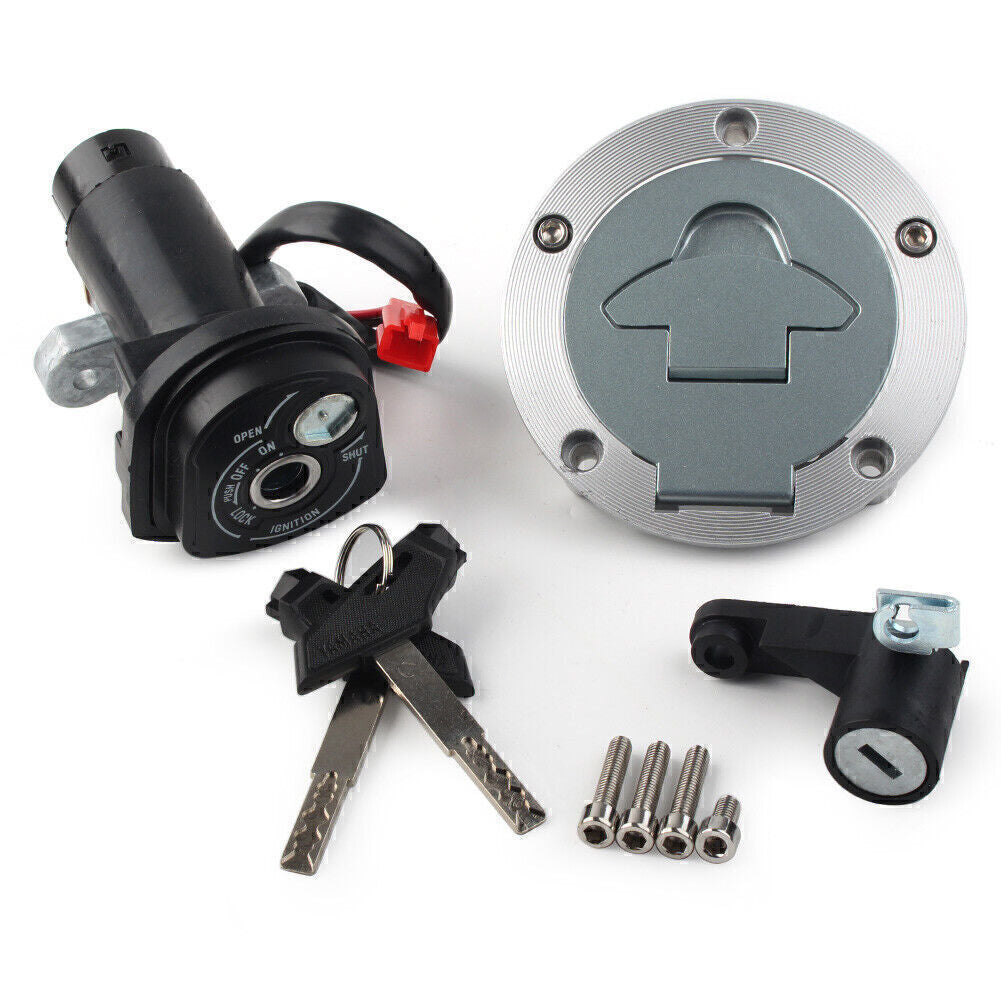 for Yamaha R15 MT15 Ignition Key Switch for Seat Lock Fuel Tank Gas Cap Cover Set
