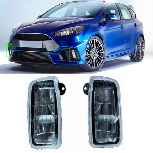 Front Bumper Fog Lights Daytime driving lights Pair For 2016-2018 for Ford Focus RS