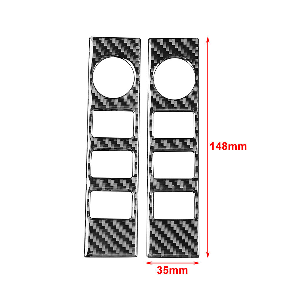 Carbon Fiber Central Console Volume Switch Cover Trim for Toyota Tundra 14-21 16