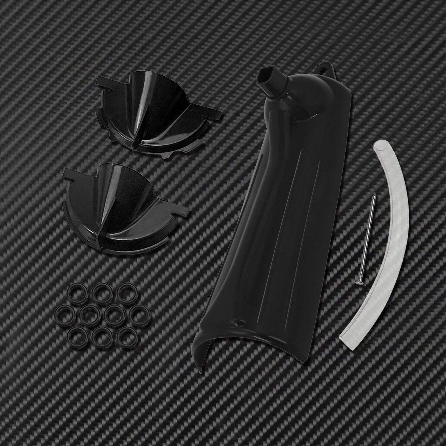 1 Set Primary Case Oil Fill Funnel + Drip-Free Oil Filter Funnel Tool Kit Black