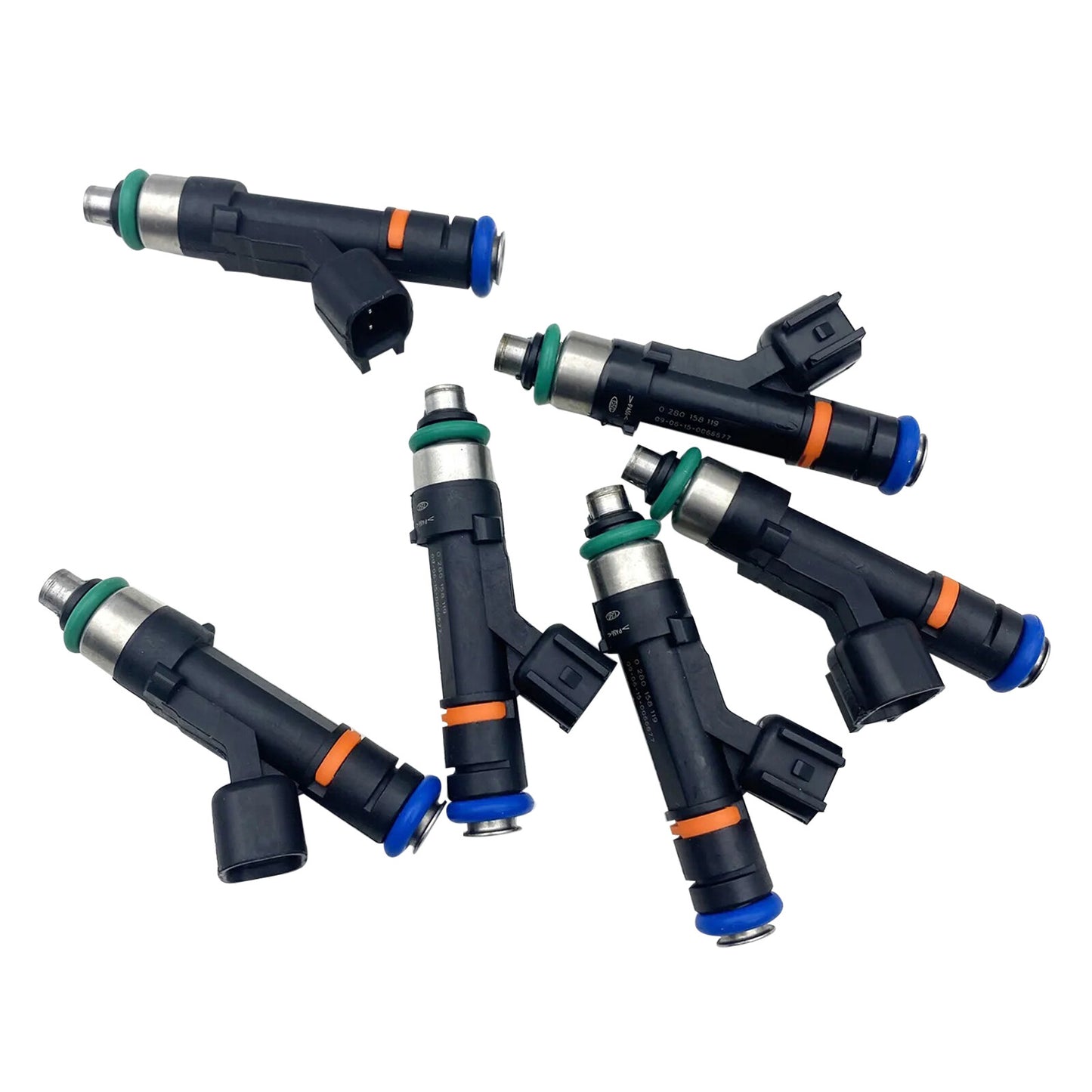 Set of 6 Fuel Injectors for Jeep for Wrangler 3.8L 04861667AA 07-11 0280158119
