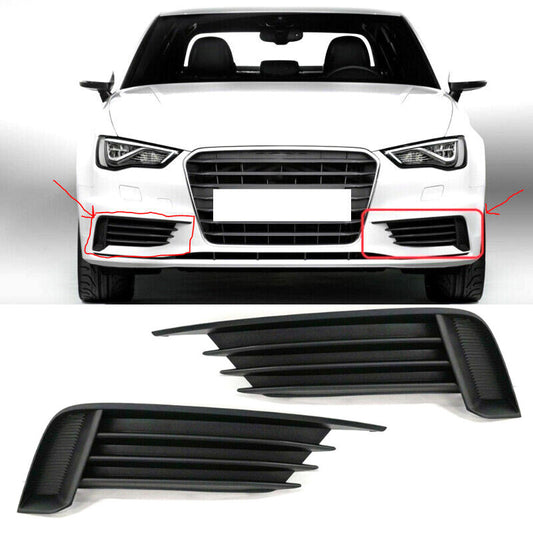 Left Right for AUDI A3 2003 2004-2017 Front Bumper Fog Ligt Grills 8V5807681