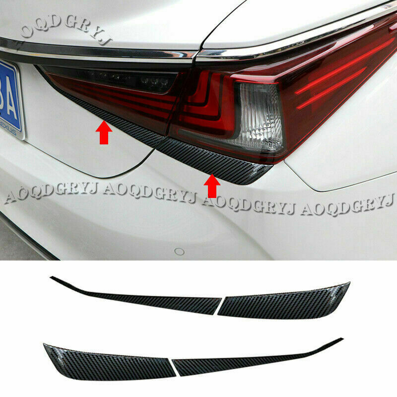 Carbon Fiber Tail Light Lamp Moulding Trim for Lexus ES350 300H ES250 2019-2022