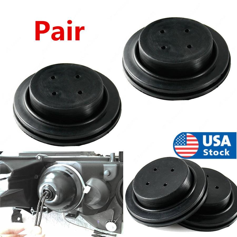 2PCS Rubber Housing Re-seal Seal Cap Dust Cover for HID Headlight Retrofit
