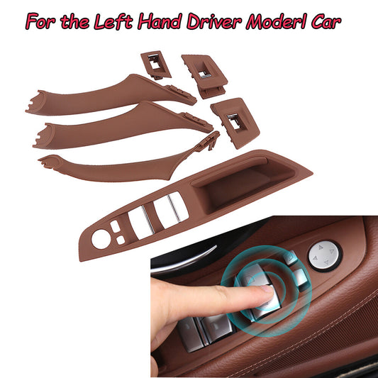 7x Car Interior Door Panel Handle and Armrest Kit, Interior Window Switch LHD for BMW F18