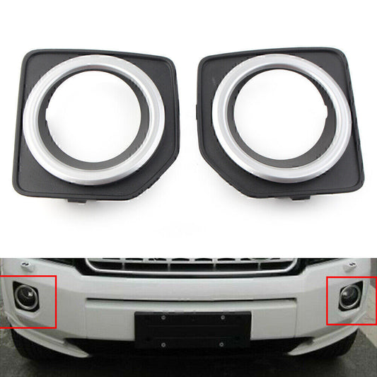 2PCS Front Bumper Fog Lamp Cover Bezel Case Fit for Land Rover Freelander 2 2014-16