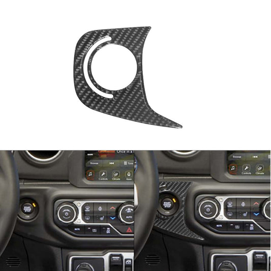 Carbon Fiber Ignition Control Cover for Jeep for Wrangler JL 2018+ Gladiator 2020+
