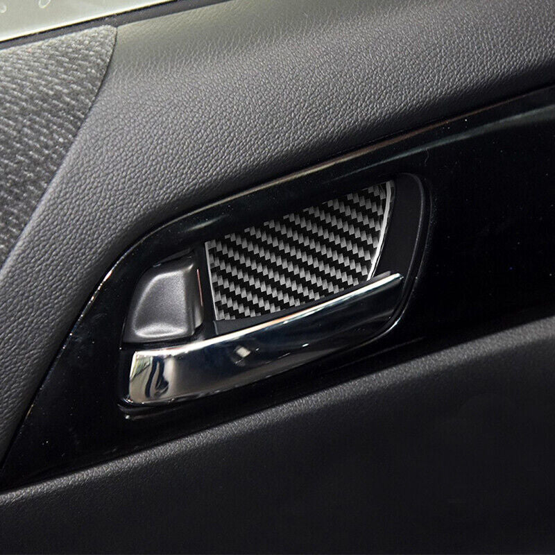 Real Carbon Fiber Car Interior Door Handle Cover Trim for Honda Accord 14-2017