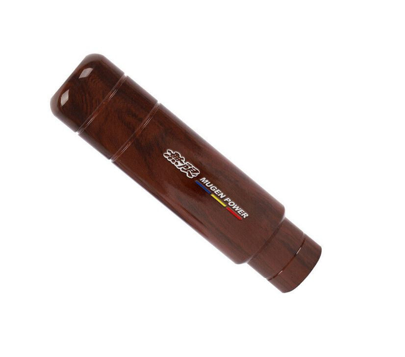 Mugen 13cm Brown Wood Aluminum Manual Shifter for Honda for Acura