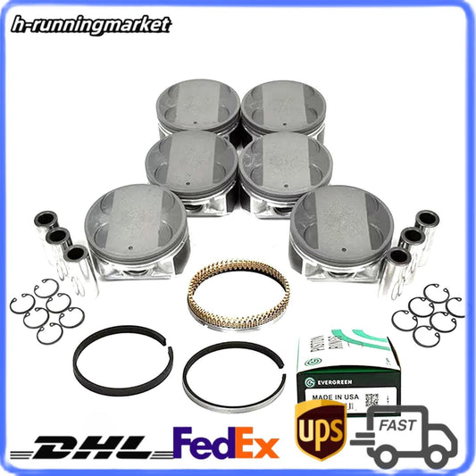 6x Engine Piston Set For 04-06 for Nissan Altima Maxima Quest 3.5 VQ35DE A2010-7Y001
