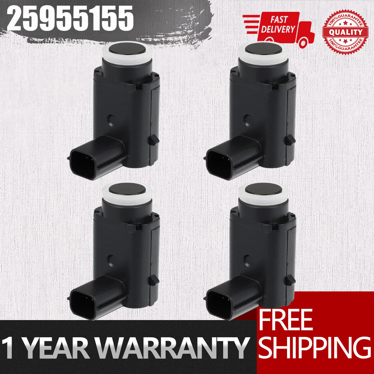 4PCS PDC Parking Sensor 25955155 for Cadillac for Buick LaCrosse for Chevrolet Malibu