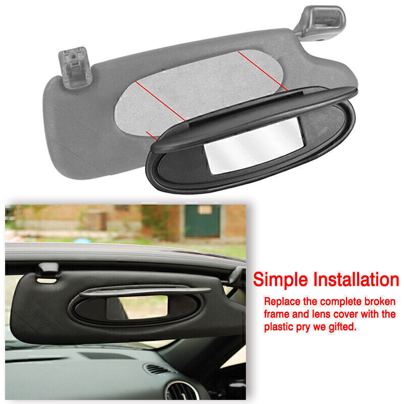 Replacement sun visors and mirror covers for Porsche for 911,996, and 97.