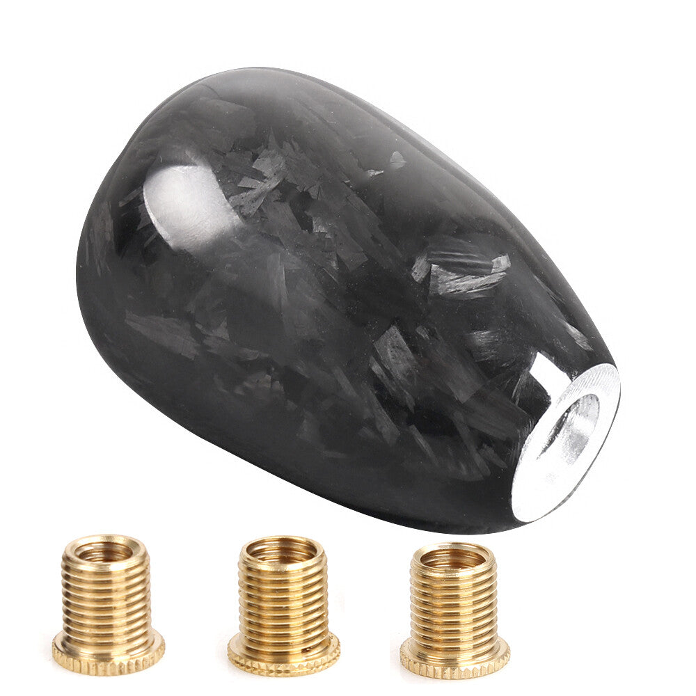 Universal Black Forge Fiber Manual Gear Stick Shift Knob Lever Shifter 61mm/2.4
