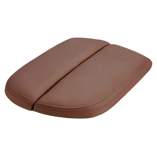 Brown Leather Center Console Lid Armrest Cover Skin for Acura MDX 2007-13