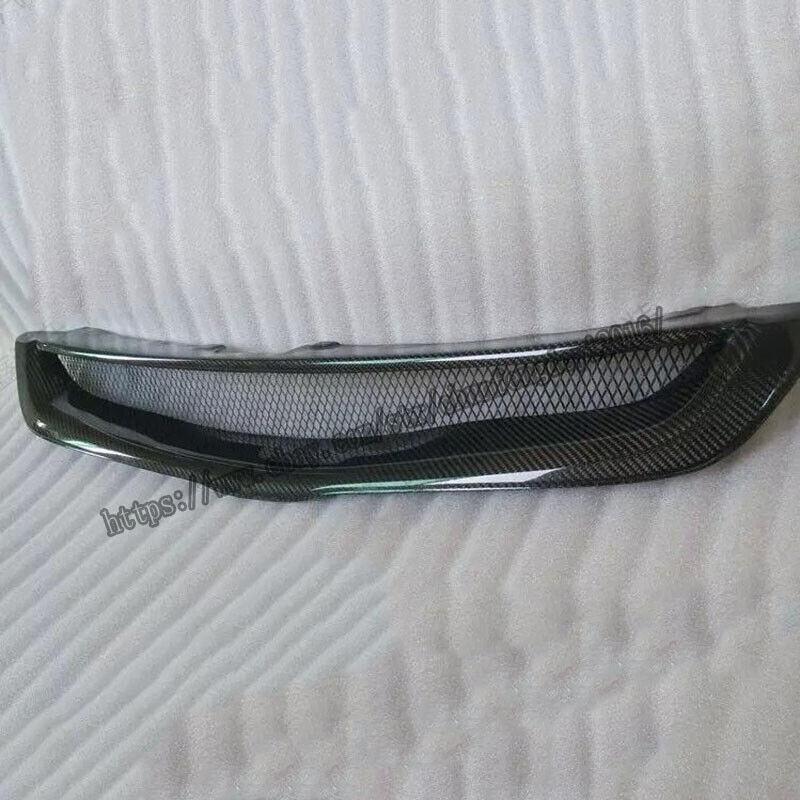 for Honda Accord 7th 2003-2007 Real Carbon Fiber Front Bumper Grille Honeycomb