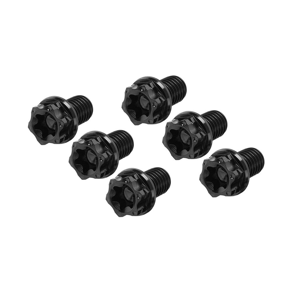 6pcs Bolts Torx Head Flange Screws M6x30mm For Motorcycle Bicycle Back